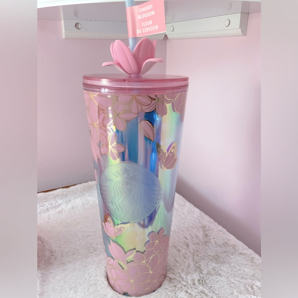 Starbucks Cherry Blossom and Cold Cup with case